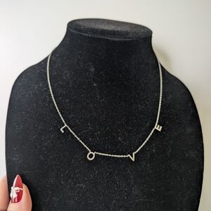 Silver LOVE Necklace